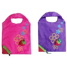 Folding strawberry shape shopping bag